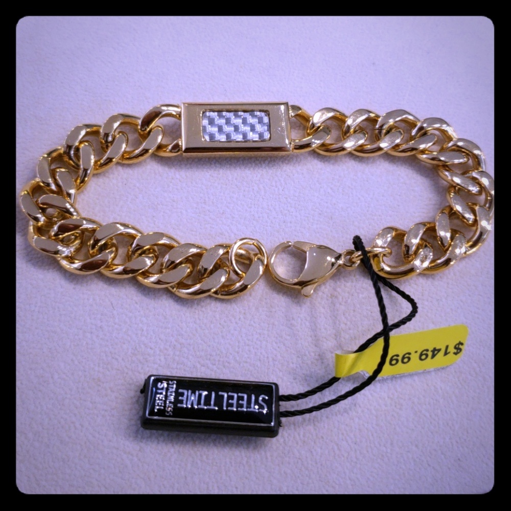 Mens  Stainless Steel  Fancy Bracelet